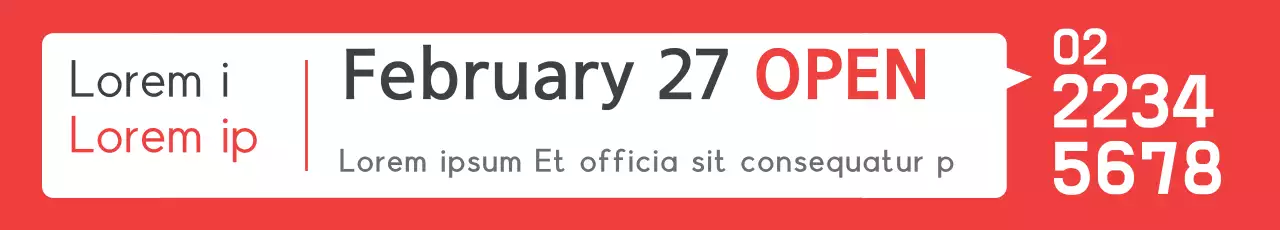 Banner de anúncio de evento moderno vermelho