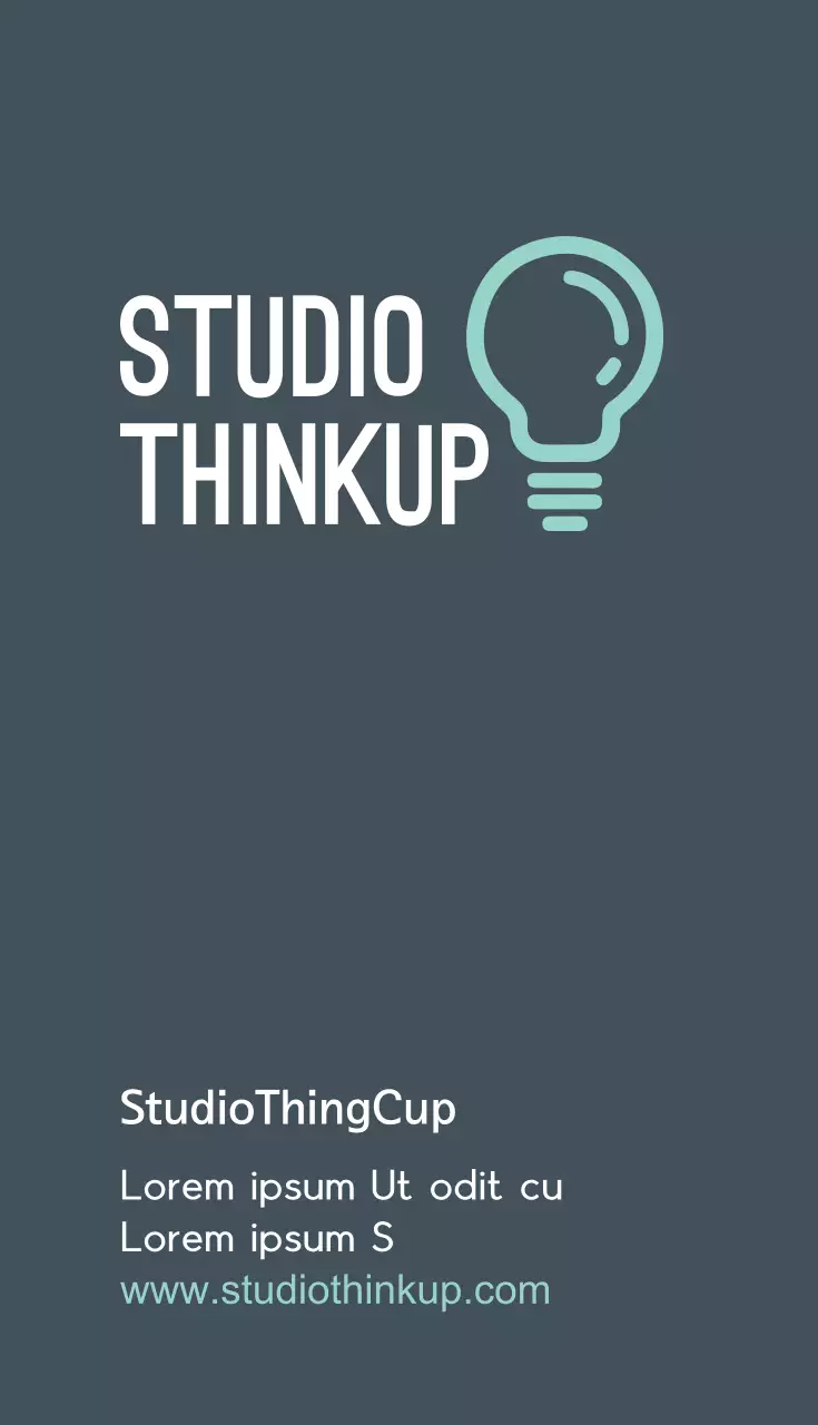 Teal Modern Business Card