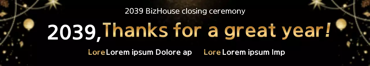 Banner de anúncio empresarial elegante preto