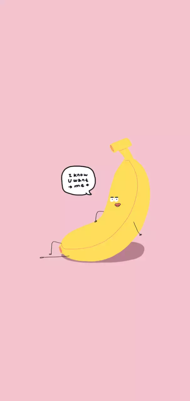 Pink Comic Banana Meme Wallpaper