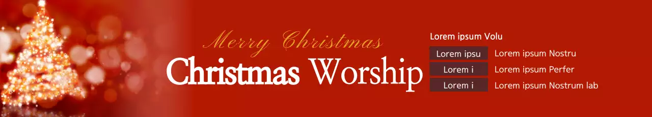 Banner de anúncio de Natal tradicional vermelho