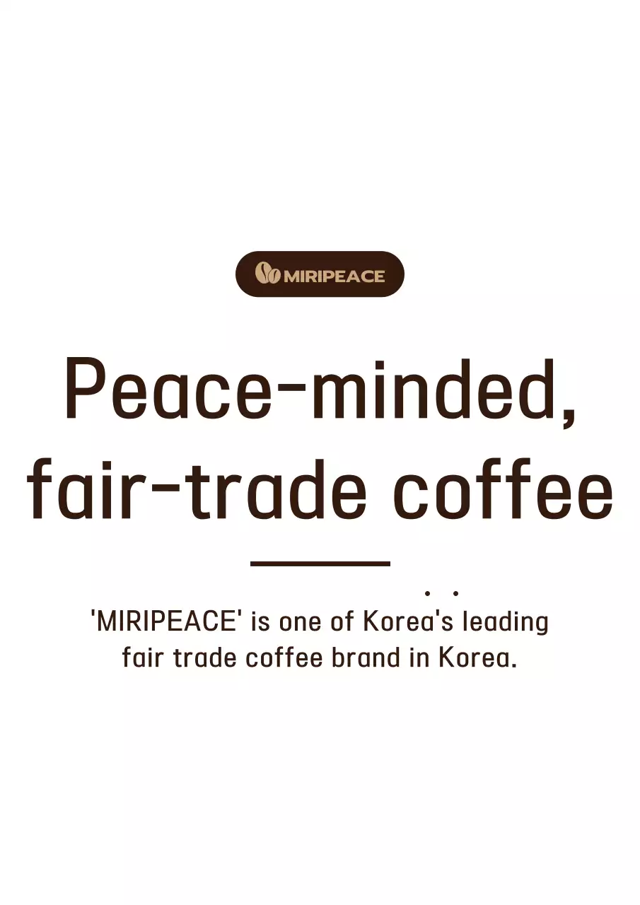 Coklat, gaya teks sederhana informasi kopi Fairtrade di rak