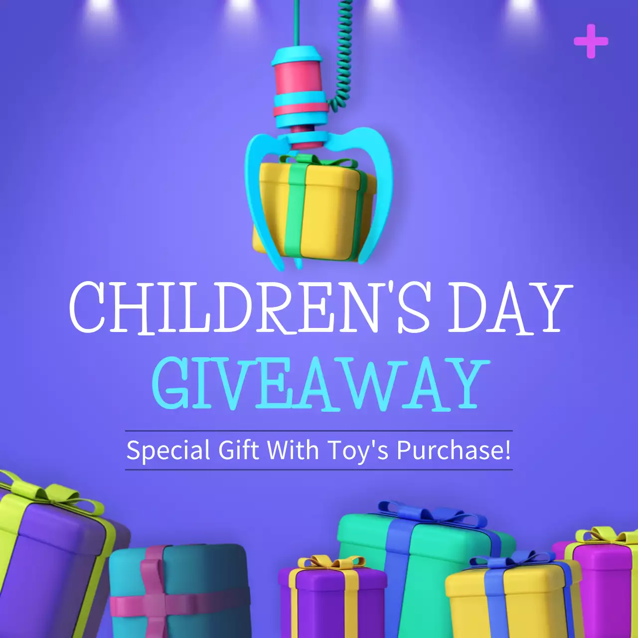 Red Trendy Children's Promotion Instagram Post