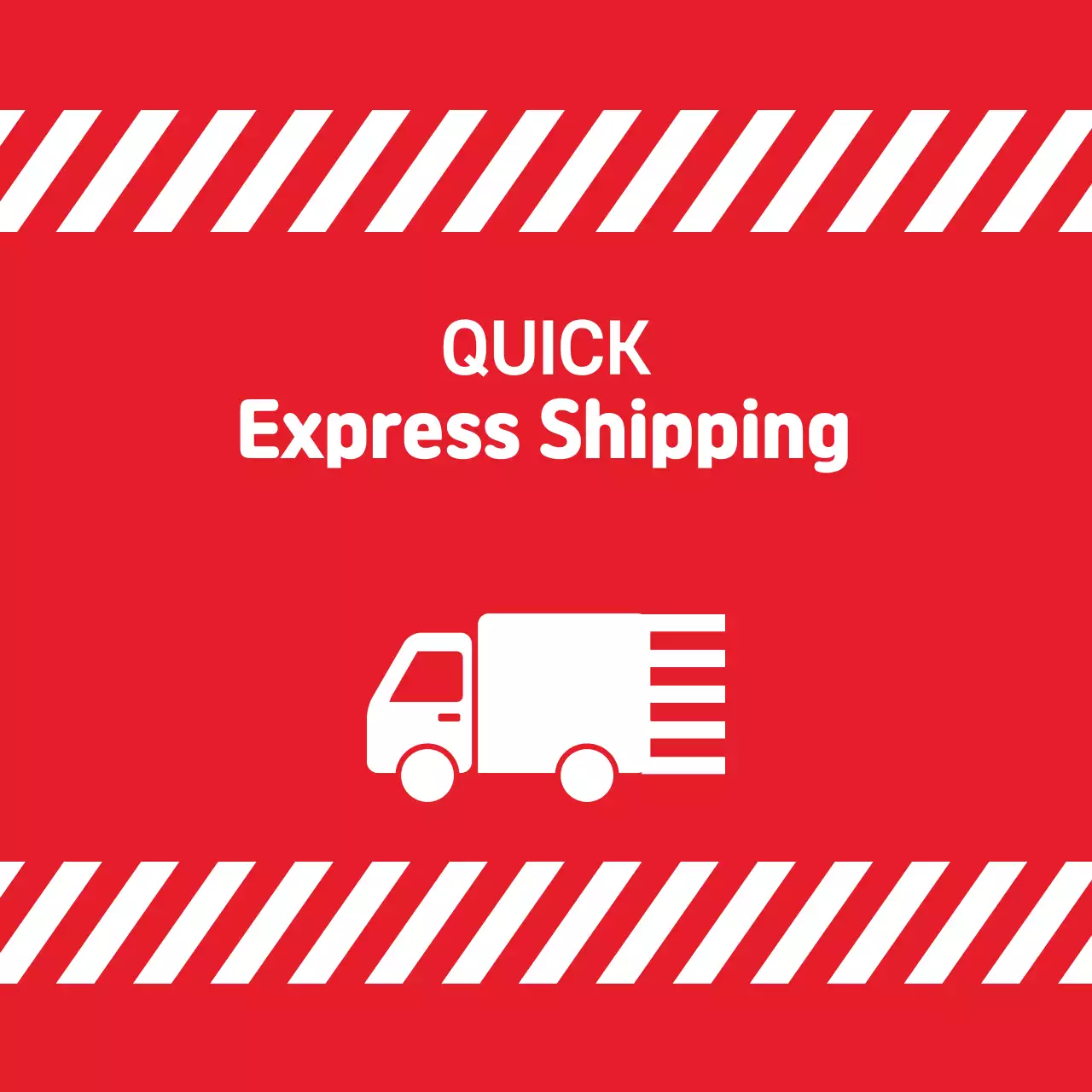 Red Bold Shipping Promotion Banner