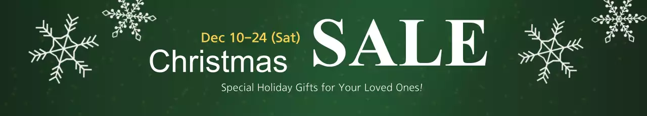 Banner Promocional de Natal Simples Verde