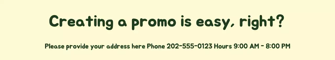 Banner de propaganda promocional simples bege