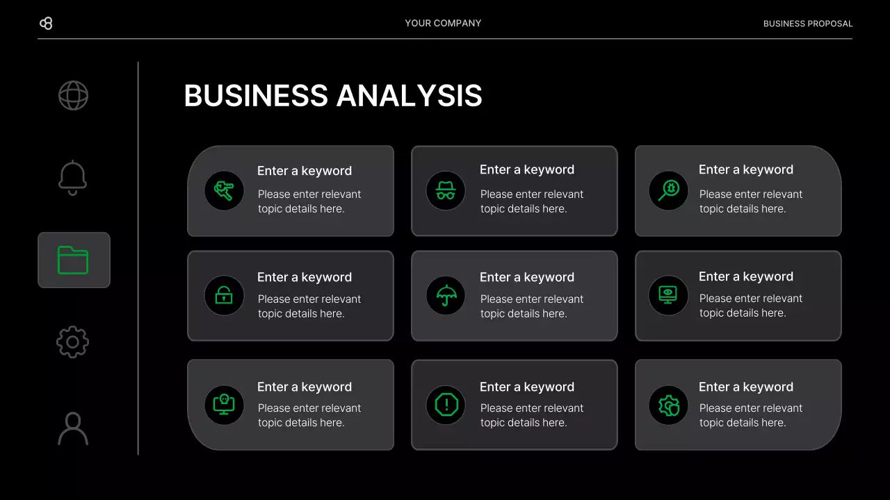 Black Modern Business Proposal Document Presentation