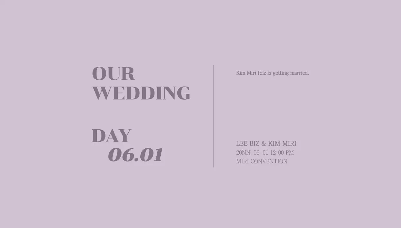 Wedding invitation postcard envelope with wedding-related text