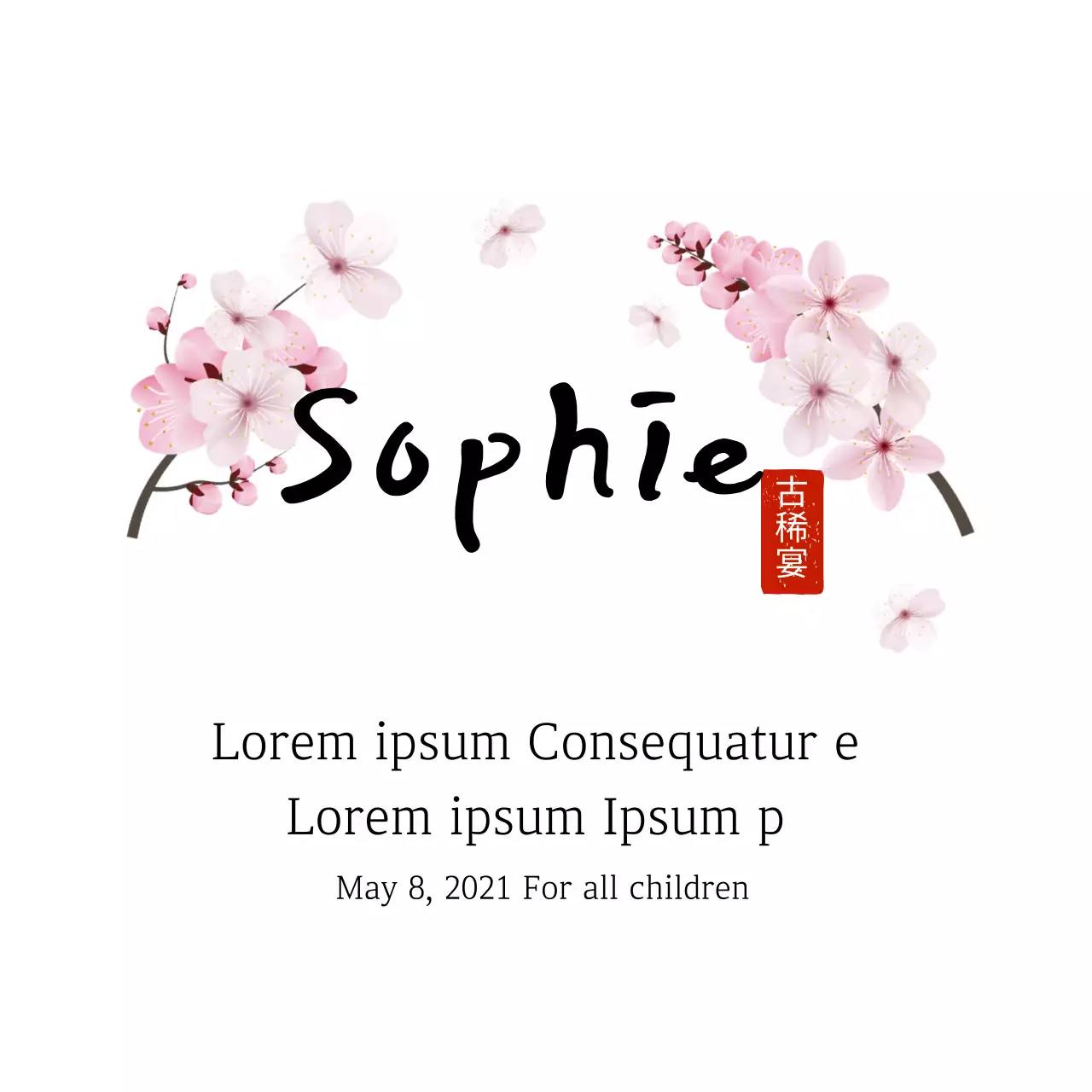 Label ucapan terima kasih tradisional yang sederhana dengan huruf bergambar putih