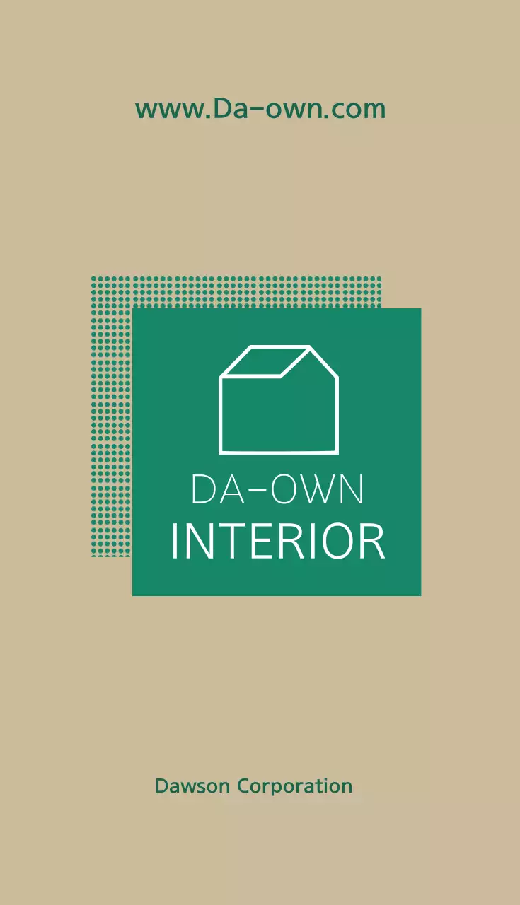 Kartu Nama Interior Minimalis Beige