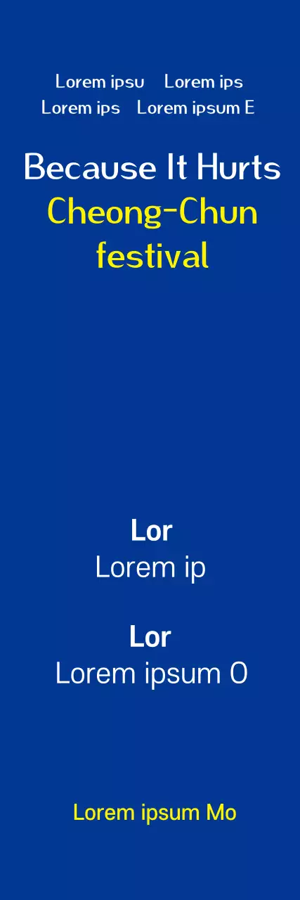 Banner de anúncio do Blue Modern Festival