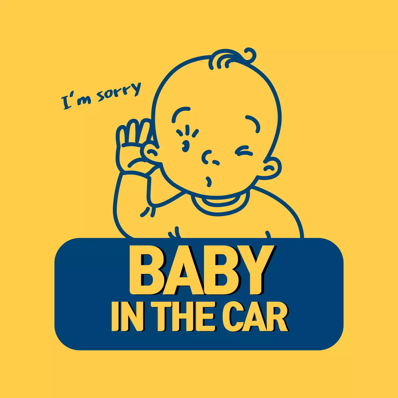 Illustration of a yellow-blue line with a child on it