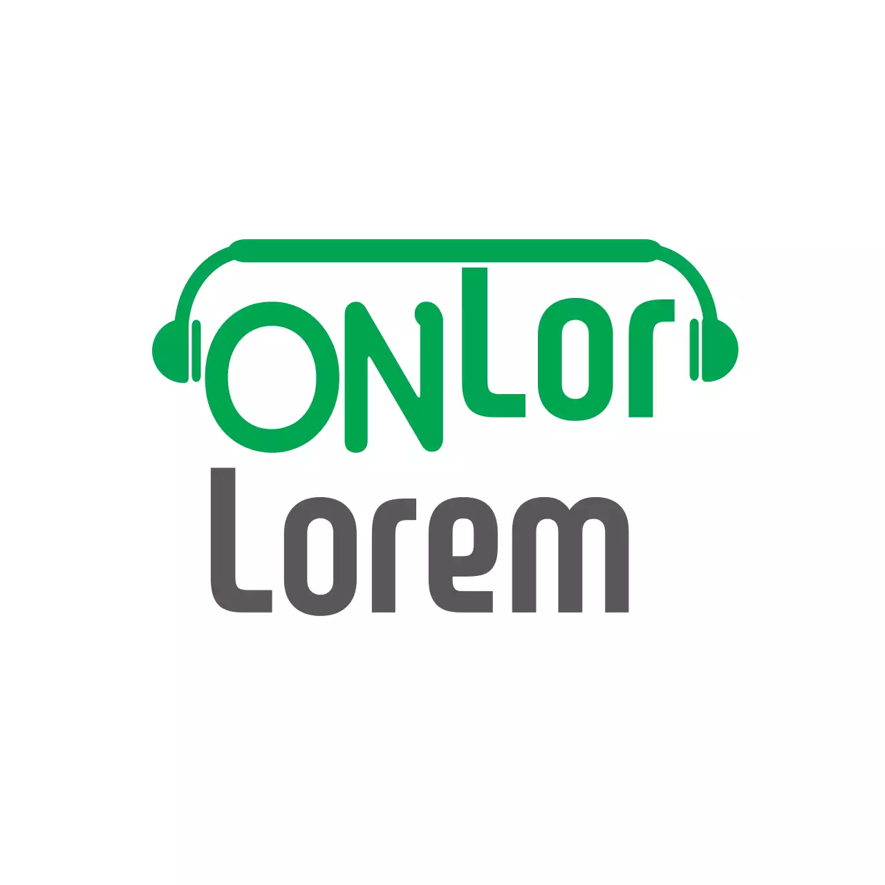 Logo thiết kế hiện đại màu xanh lá cây