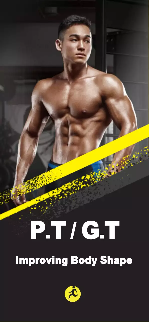 Attention-grabbing health banner with colorful yellow accents on a black background