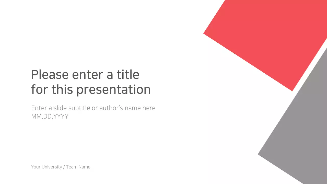 Red Clean Template Presentation