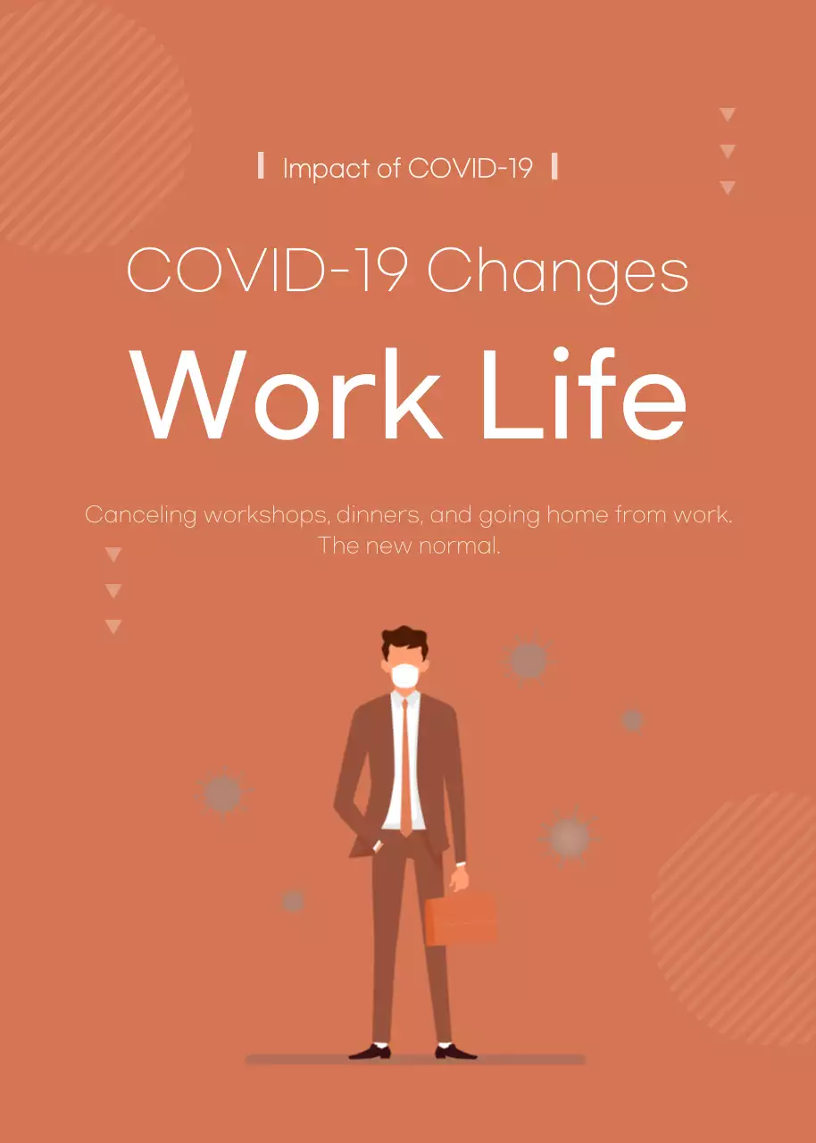 Poster Pemberitahuan Pekerjaan Modern Oranye