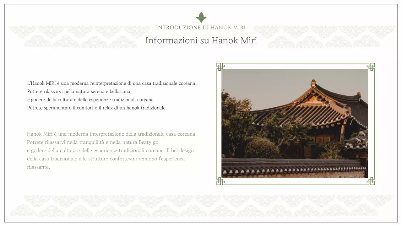 Uno spazio hanok in affitto con forme avorio e sentimentali