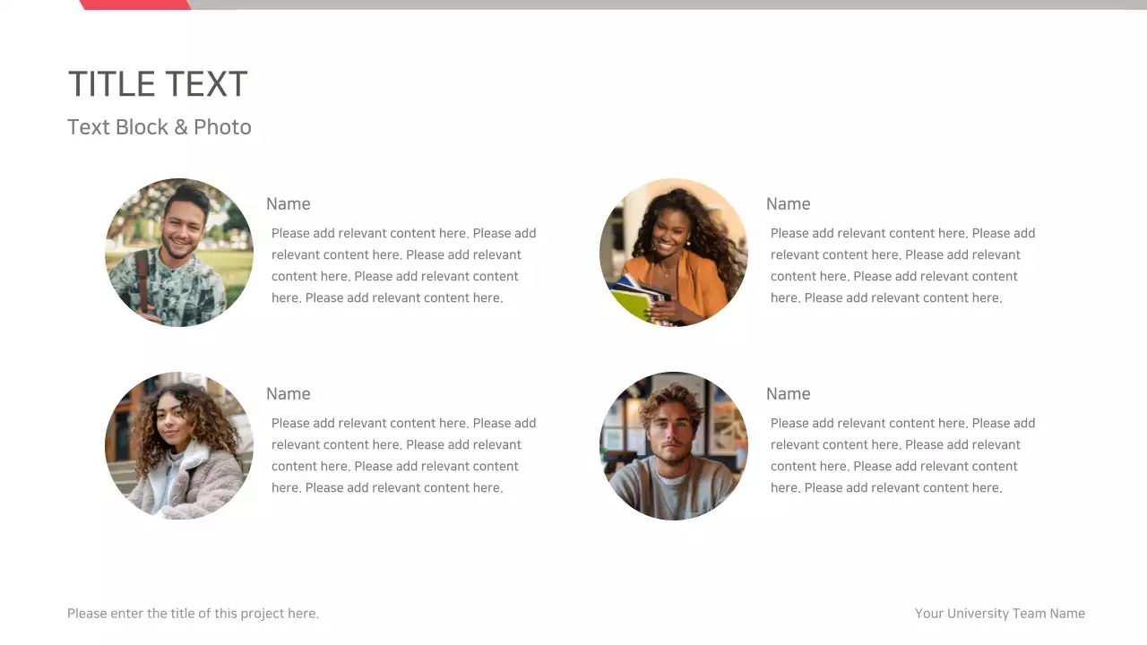 Red Clean Template Presentation