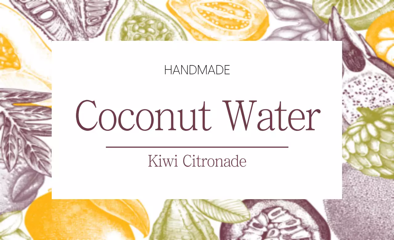 Yellow Vintage Beverage Label Banner