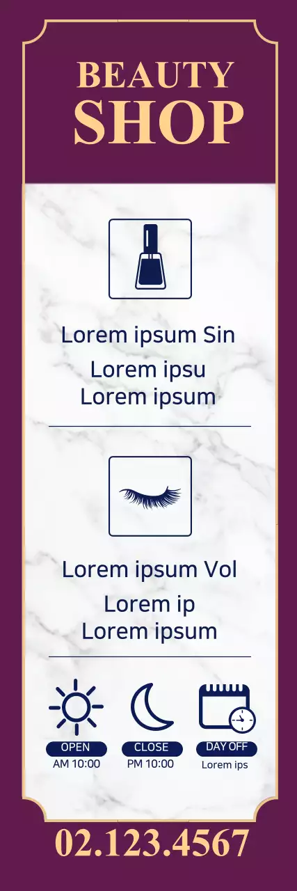 Banner de promoção de beleza elegante marrom