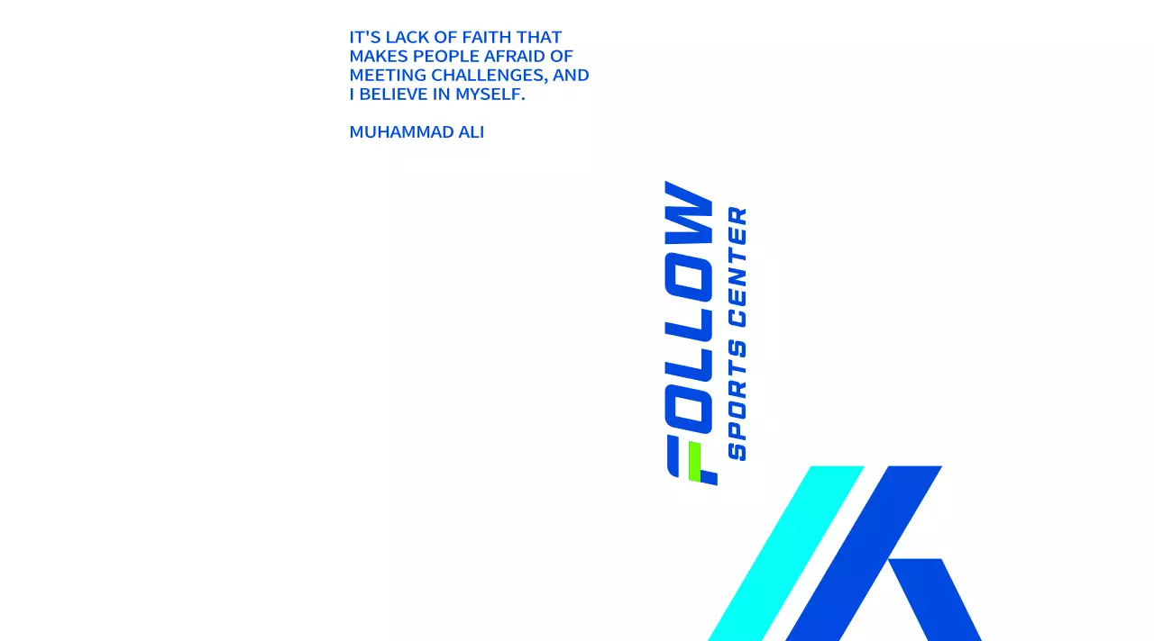 Strong, engaging design with light blue and blue gradients