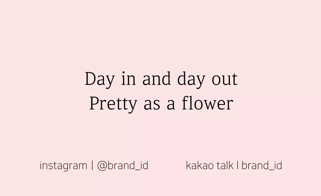 Solid pink brand label