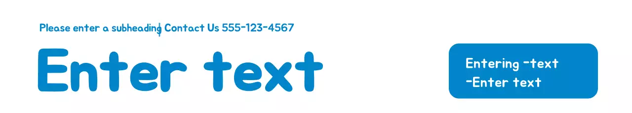 Banner de guia de formulário simples azul