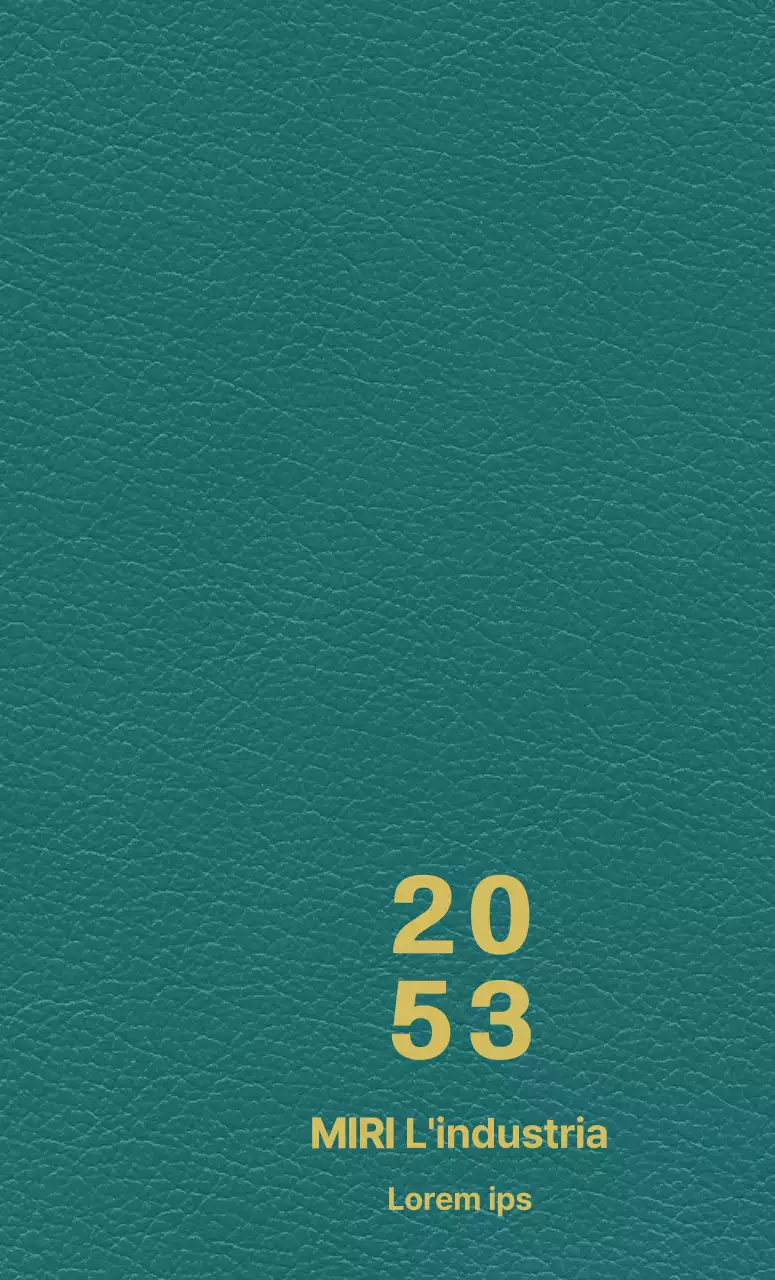 Copertina dell'agenda industriale