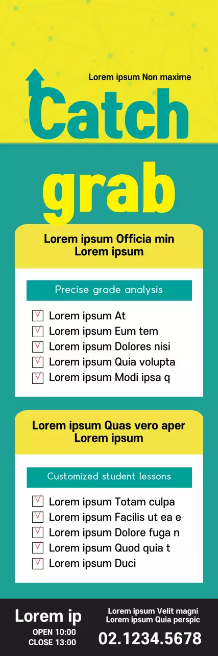 Faixa de promoção da educação moderna amarela