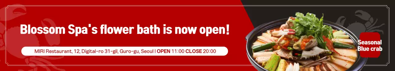 A guide to the new fall menu with bold, simple dark grays and reds