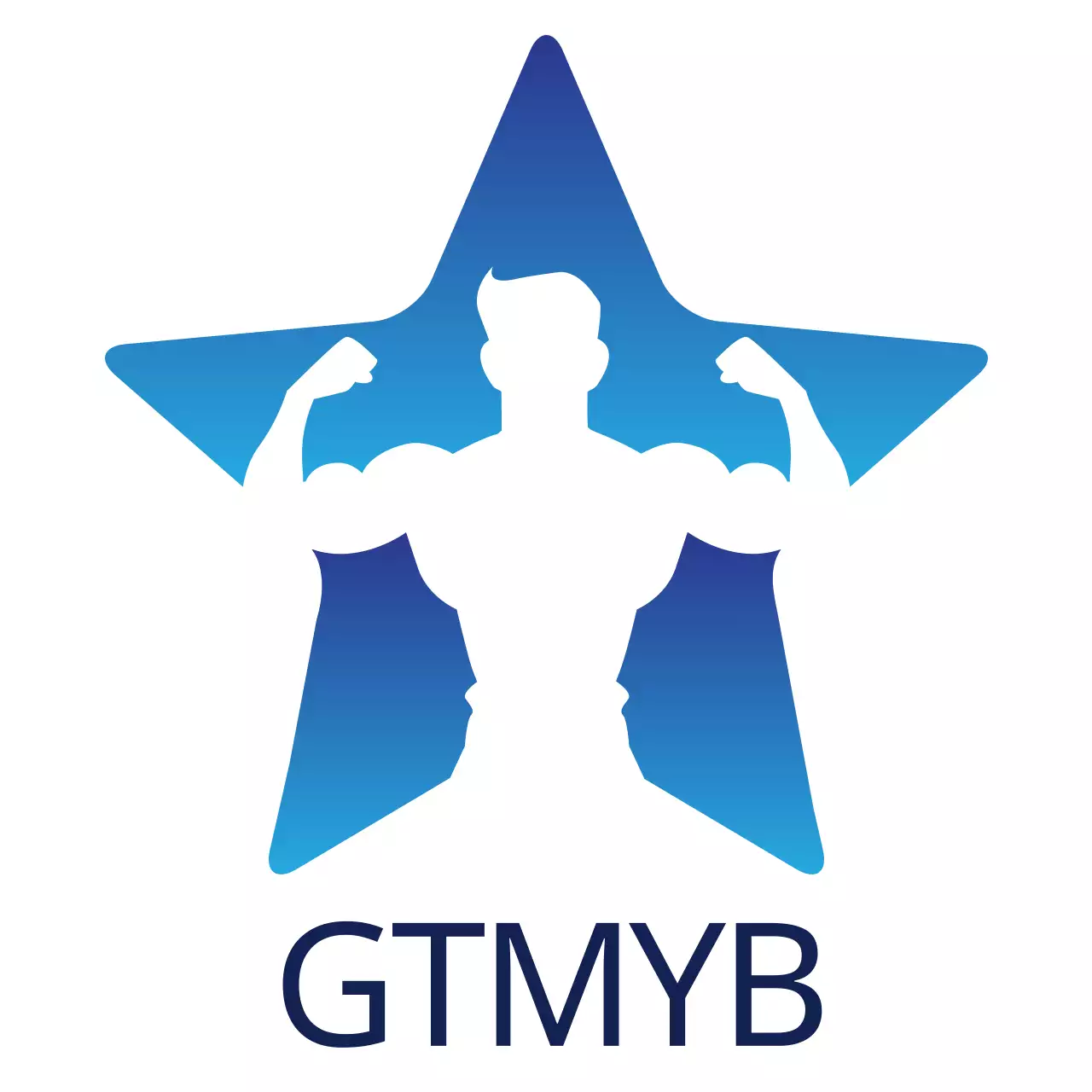 Blue Modern Fitness Promotion Logo