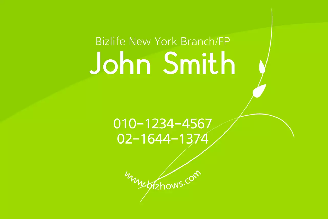 Banner de cartão de visita moderno verde