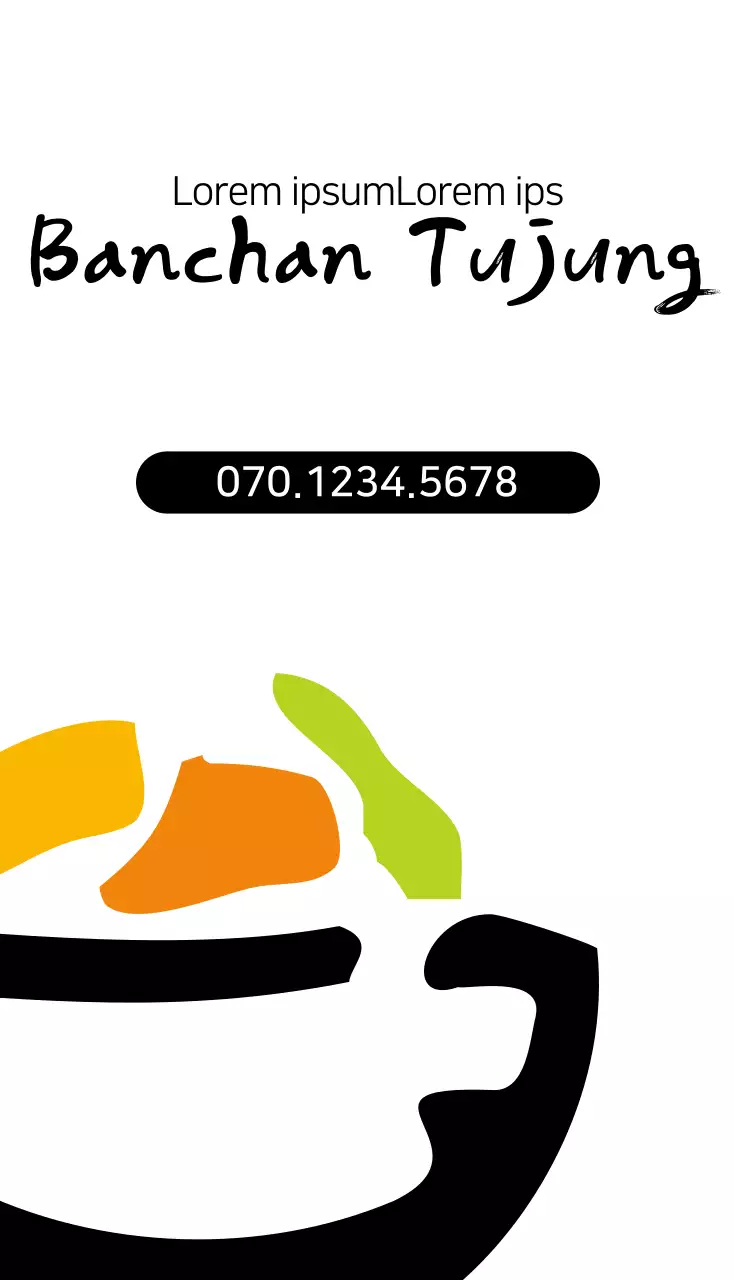 Cartão de visita de promoção de alimentos modernos brancos