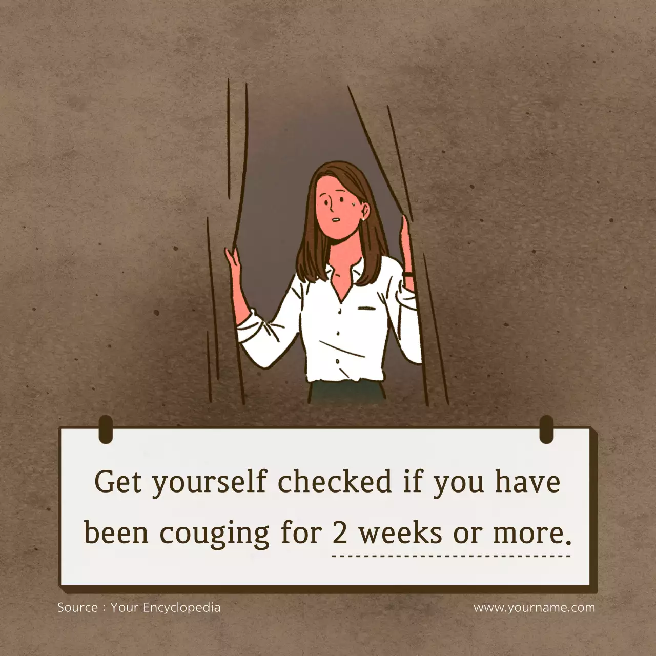 Beige Minimal Dust Notice Instagram Carousel