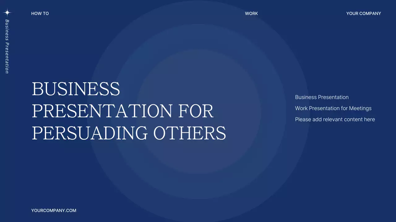 Navy blue modern business PT proposal