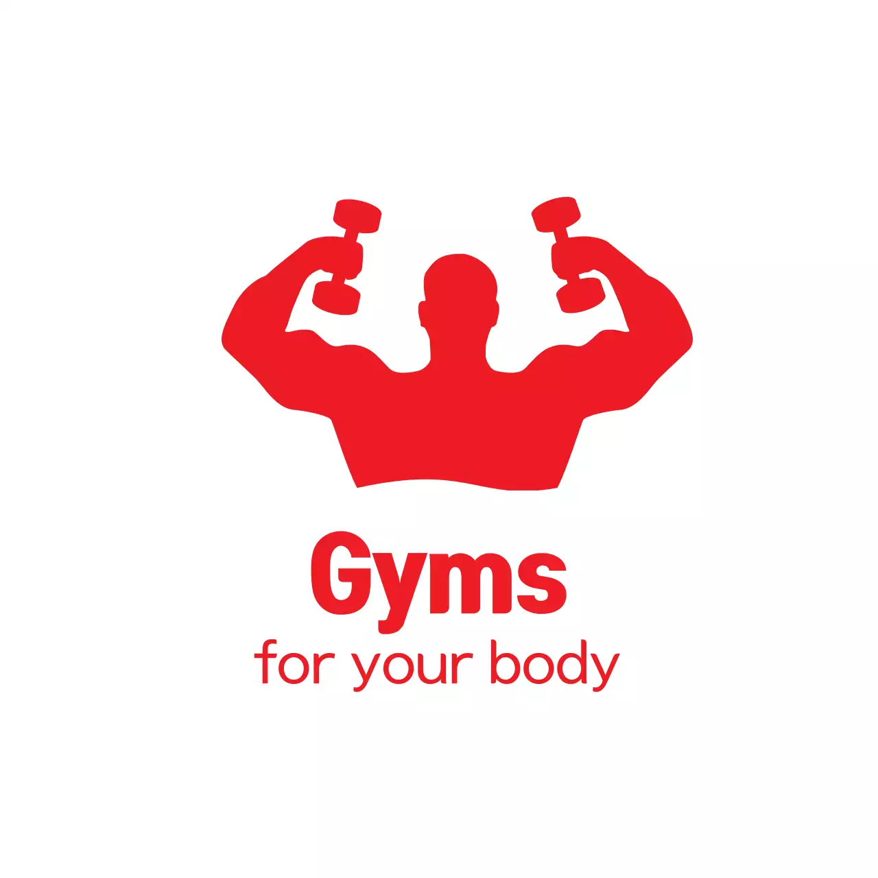 Logotipo de propaganda de academia minimalista vermelha