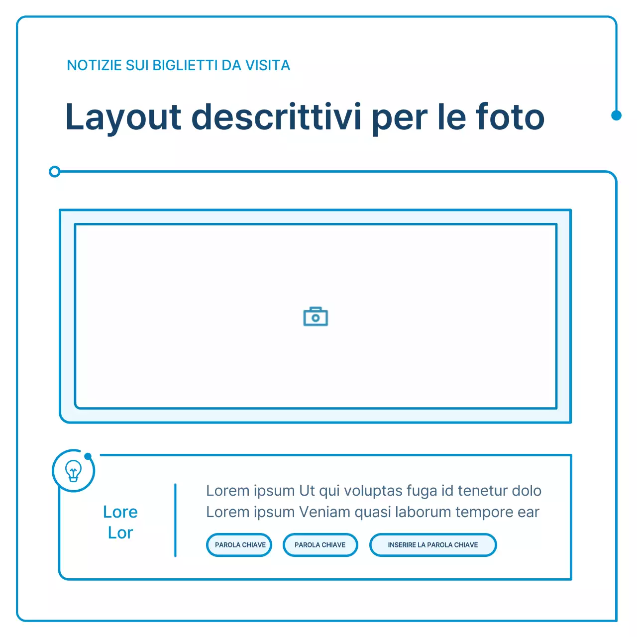 Una guida alle newsletter aziendali in geometria bianca e blu
