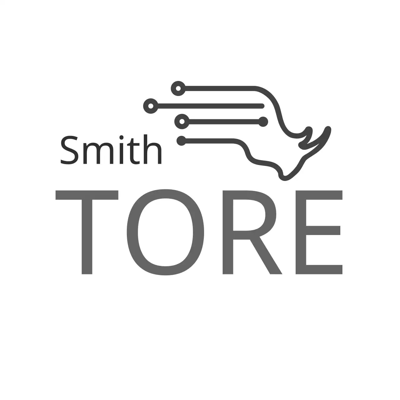 Grey Minimal Tech Logo