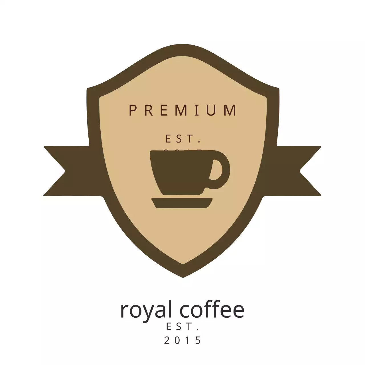 Brown Vintage Coffee Promotion Logo