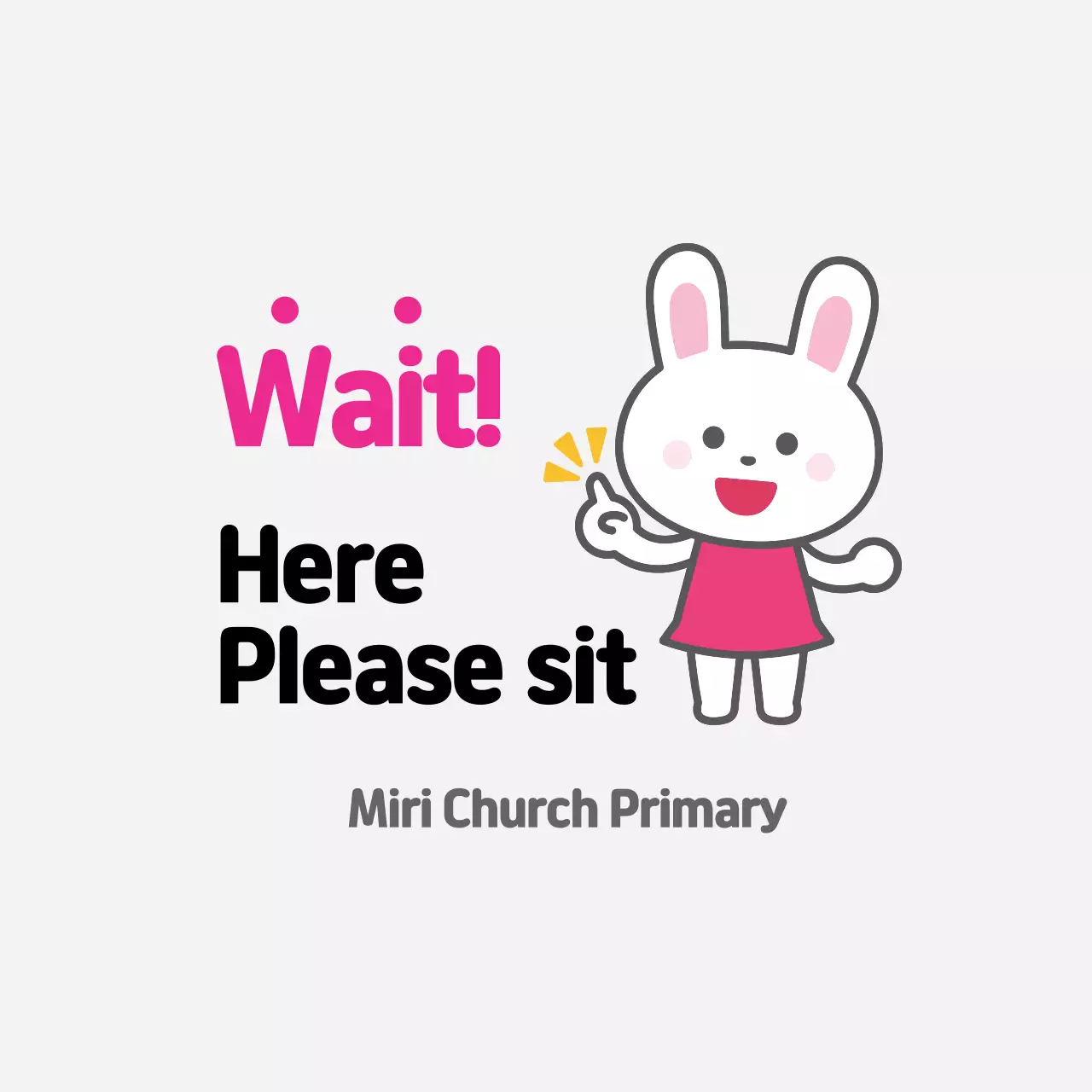 Ilustrasi merah muda karantina korona yang lucu