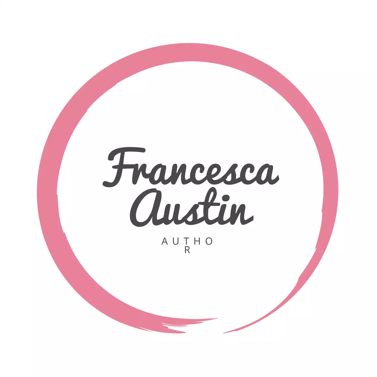 Pink Modern Author Logo