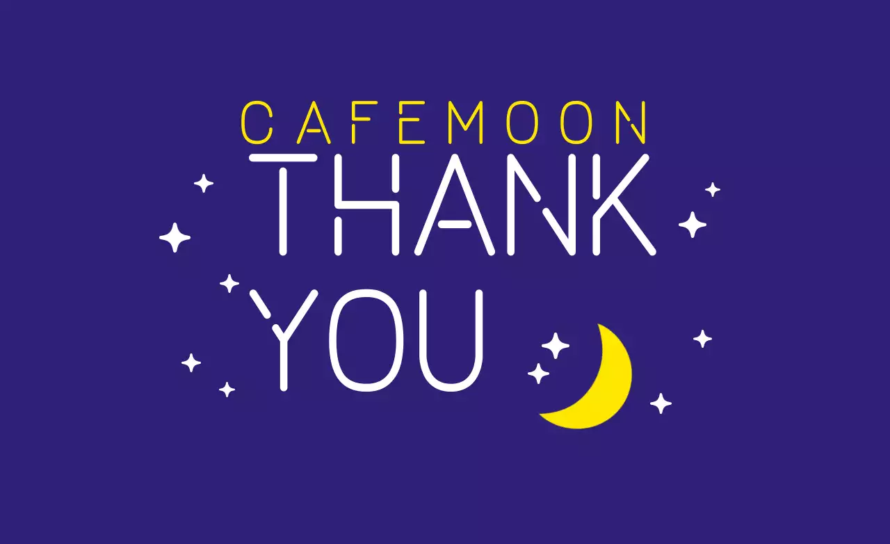 Blue Modern Thank You Card Banner