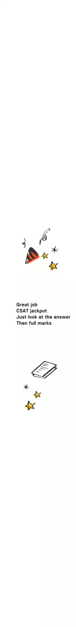 Stiker Keinginan SAT Ilustrasi Sederhana Putih