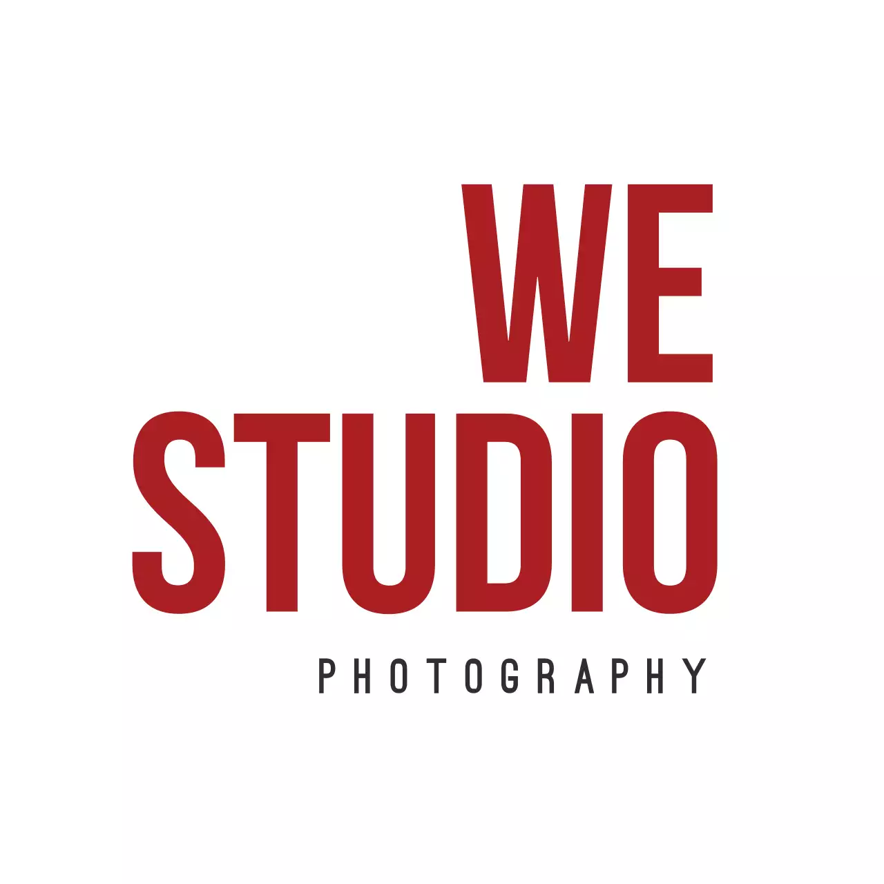 Red Modern Photography Advertisement Logo