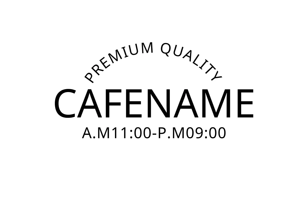 Black Minimal Cafe Advertisement Banner