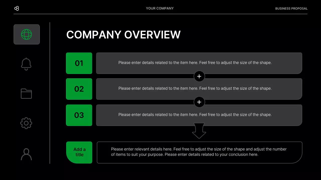 Black Modern Business Proposal Document Presentation