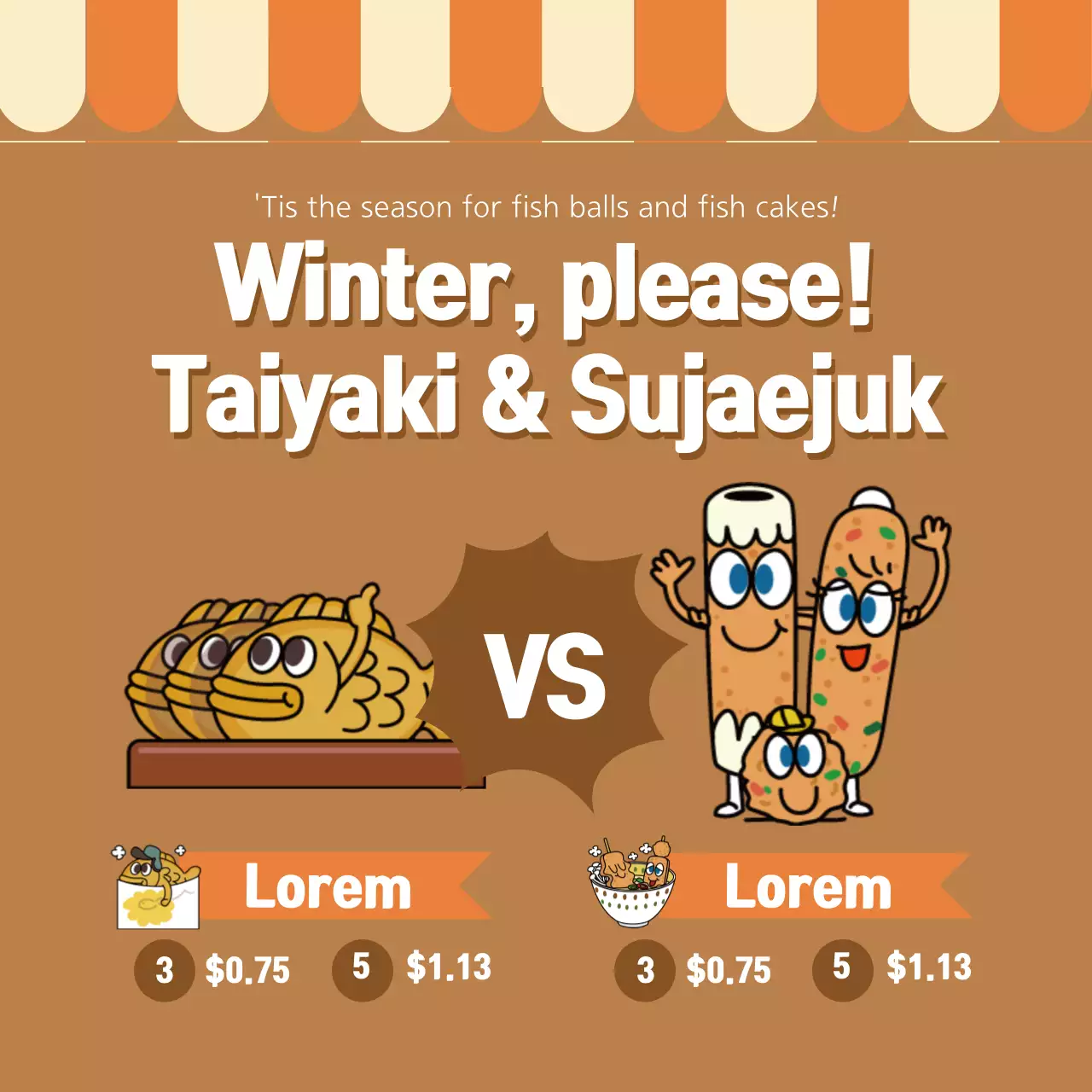 Brown Retro Food Promotion Banner