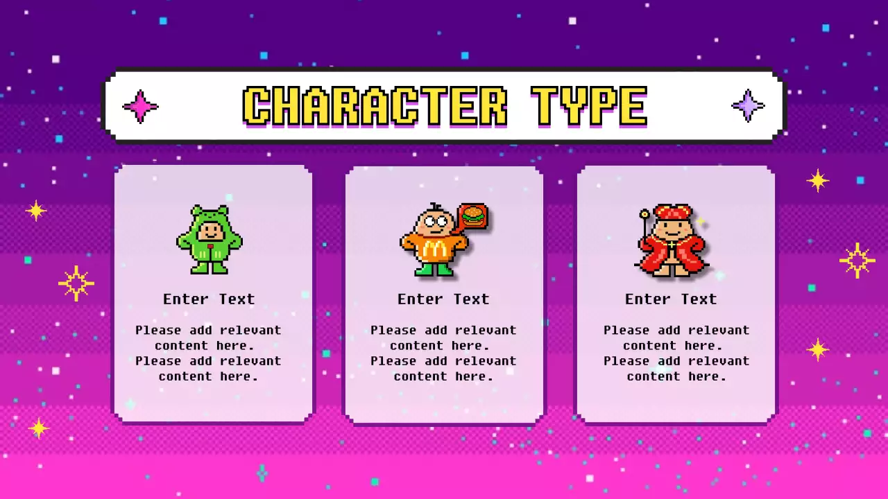 Purple Retro Game Guide Presentation