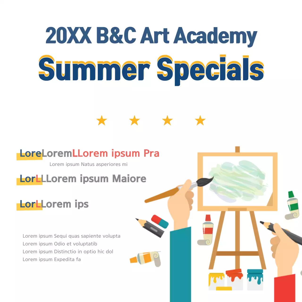 White Creative Art Promotion Banner