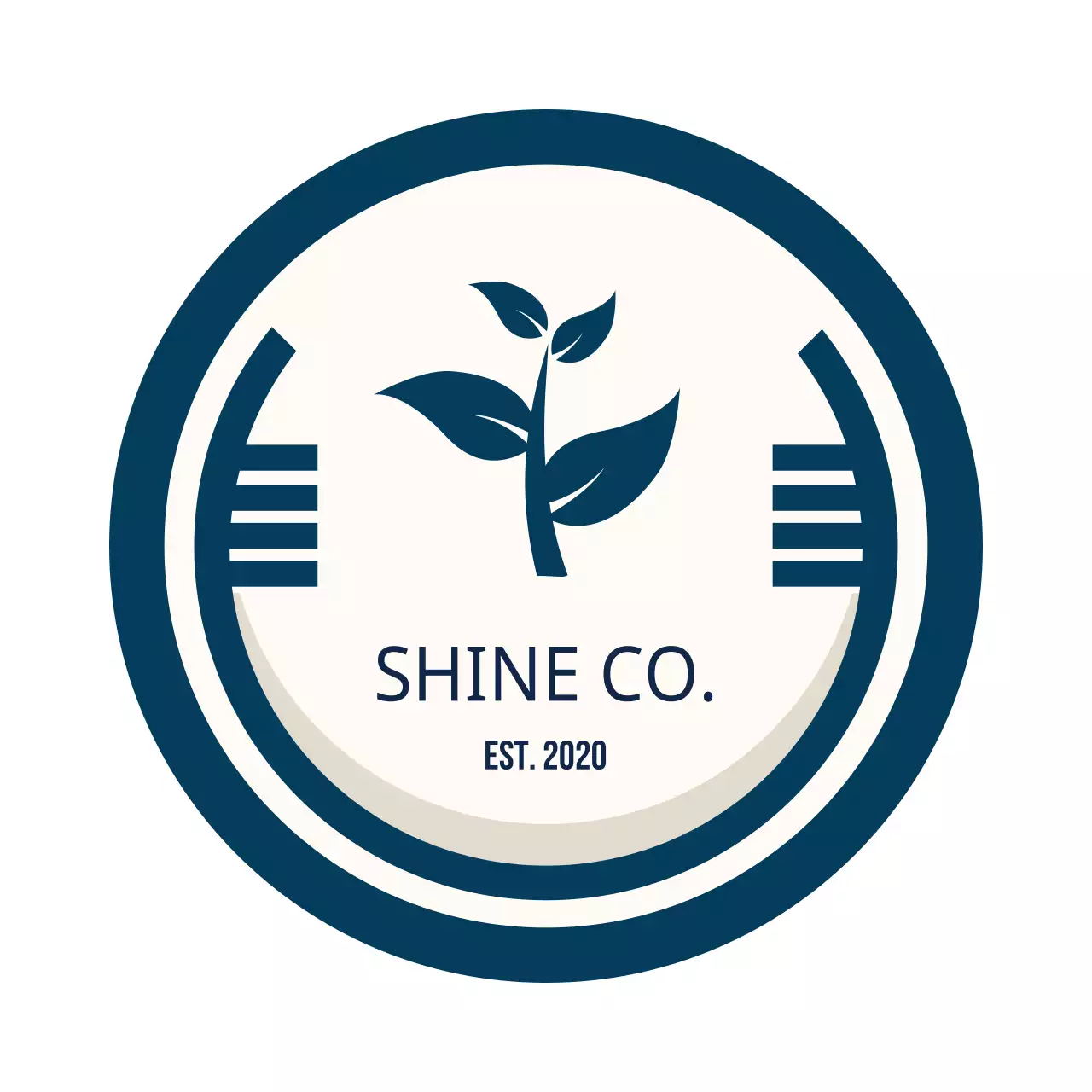 Blue Clean Design Logo